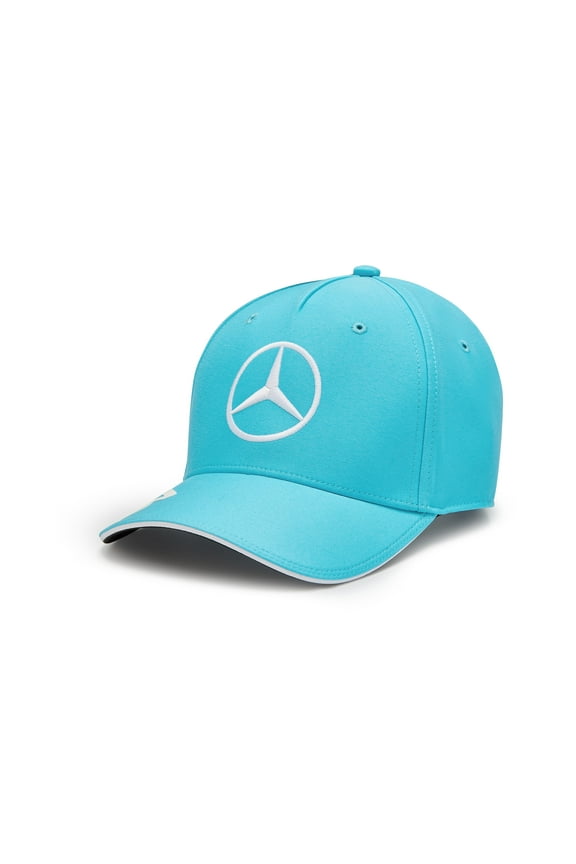 Mercedes AMG Petronas F1 2024 George Russell Adult Baseball Hat Blue