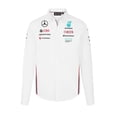 thumbnail image 1 of Mercedes AMG Petronas F1 2024 Men's Team Button Down Shirt - White, 1 of 2