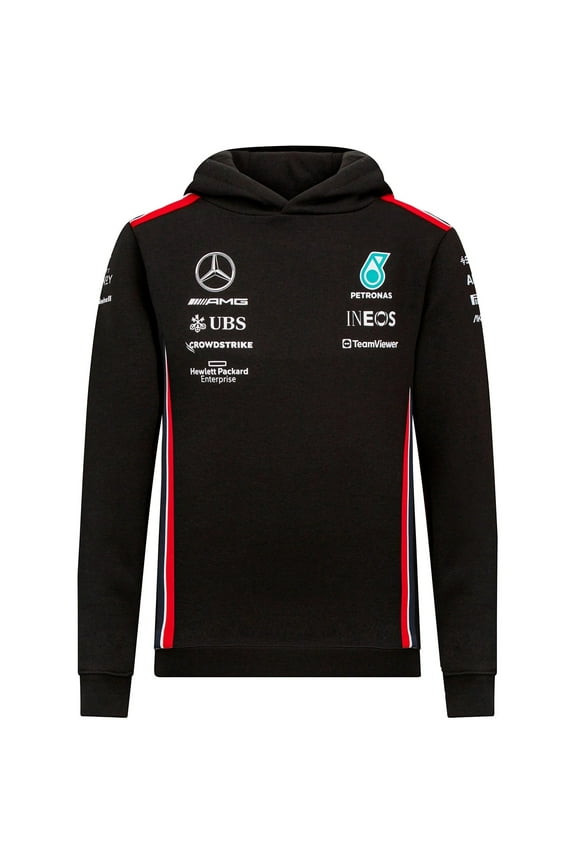 Mercedes AMG Petronas F1 Kids Team Hooded Sweatshirt Black