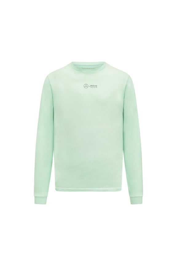 Petronas F1 Long Sleeve Retro T-Shirt - Mint/Lilac/Blue