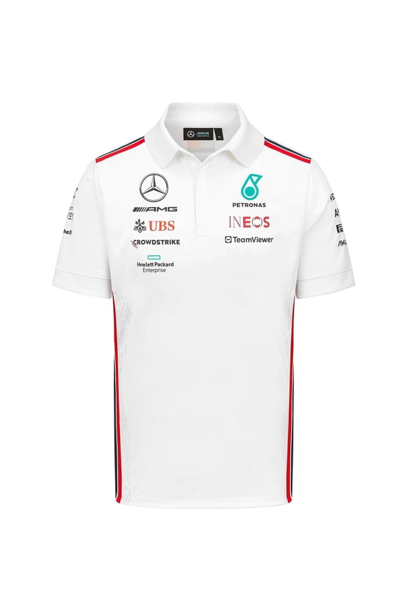 Mercedes AMG Petronas F1 Men's Team Polo White