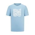 thumbnail image 1 of Mercedes AMG Petronas F1 Team Mens Retro Mint/Lilac/Blue T-Shirt, 1 of 6