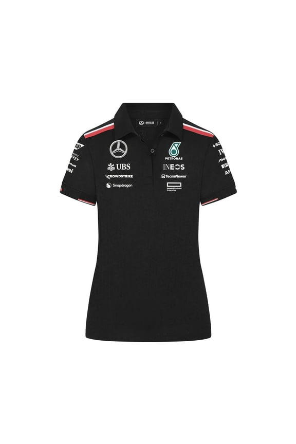 Mercedes AMG Petronas F1 Women's 2024 Team Polo - Black - Size: L