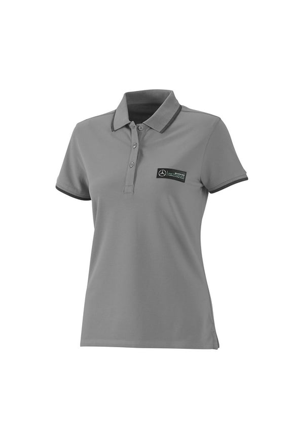 Mercedes AMG Petronas F1 Women's Classic Polo Shirt Grey