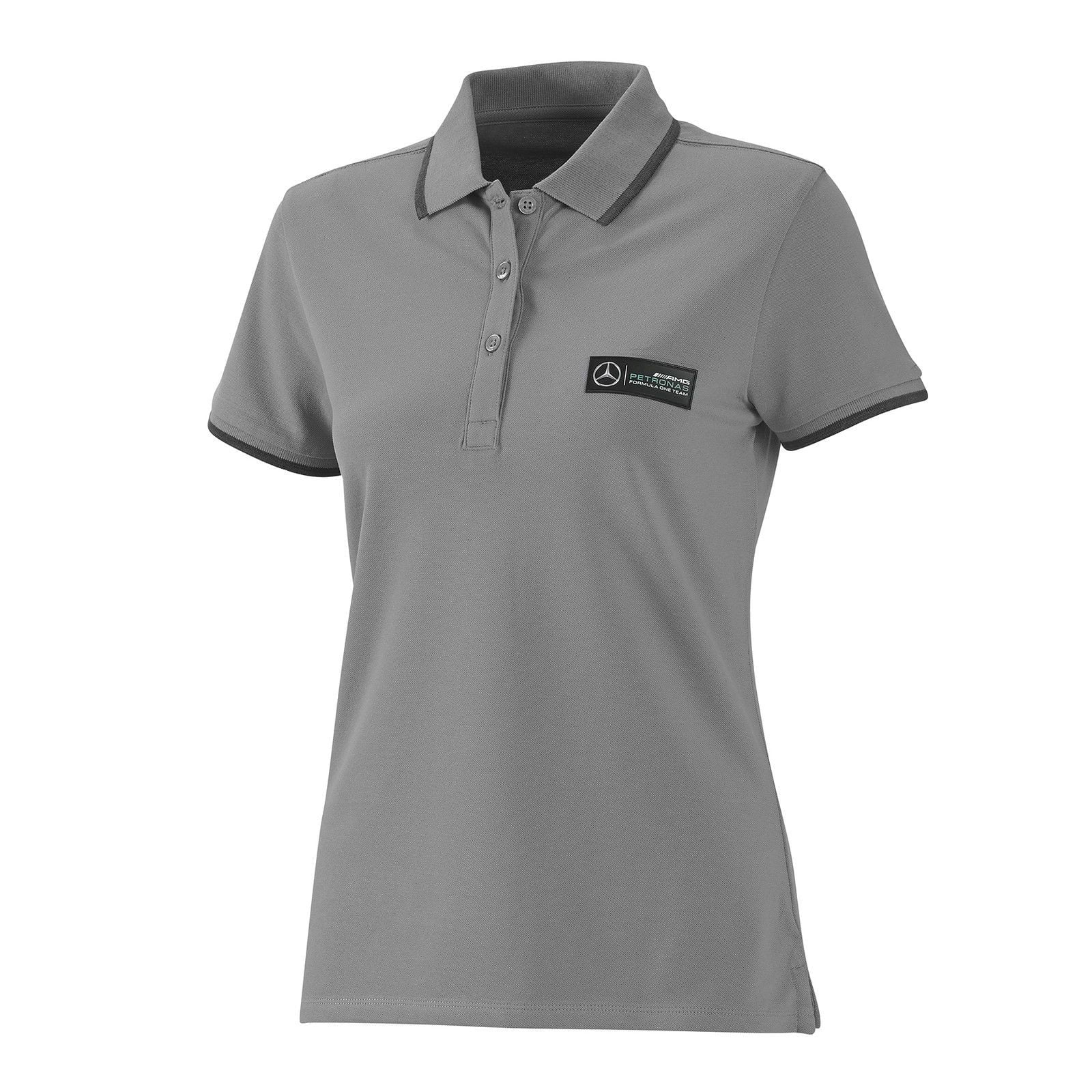 Mercedes AMG Petronas F1 Women s Classic Polo Shirt Grey Walmart