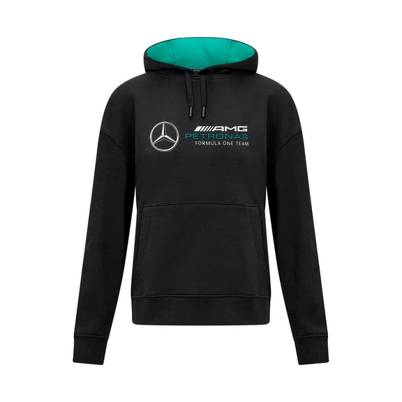 Mercedes AMG Petronas F1 Women's Oversized Hoodie - Black/White