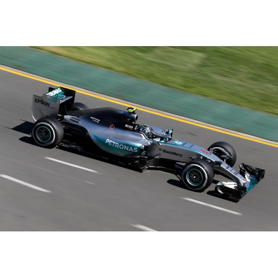 Mercedes AMG Petronas Formula 1 Car Poster – Racing Speed Wall Art 【Rolled Canvas】