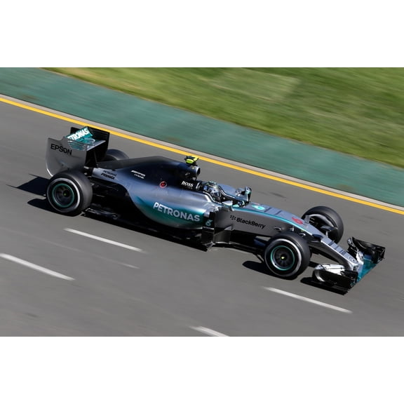 Mercedes AMG Petronas Formula 1 Car Poster – Racing Speed Wall Art 【Rolled Canvas】