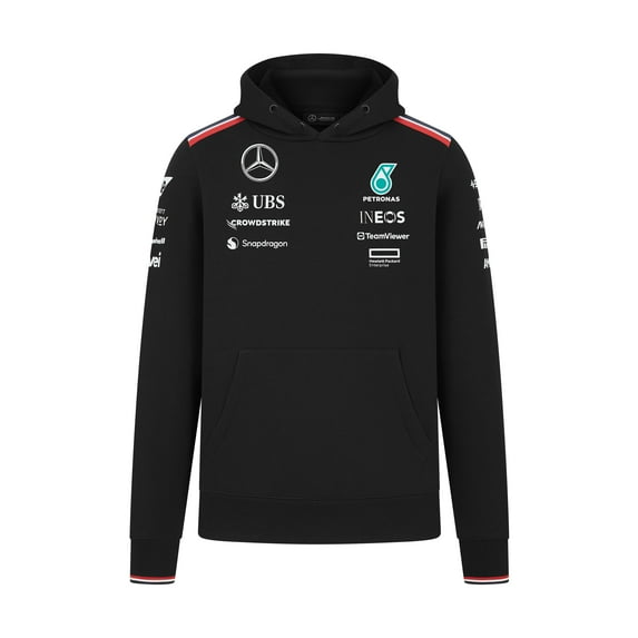 Mercedes AMG Petronas F1 Men's 2024 Team Hoodie - Black - Size: XL