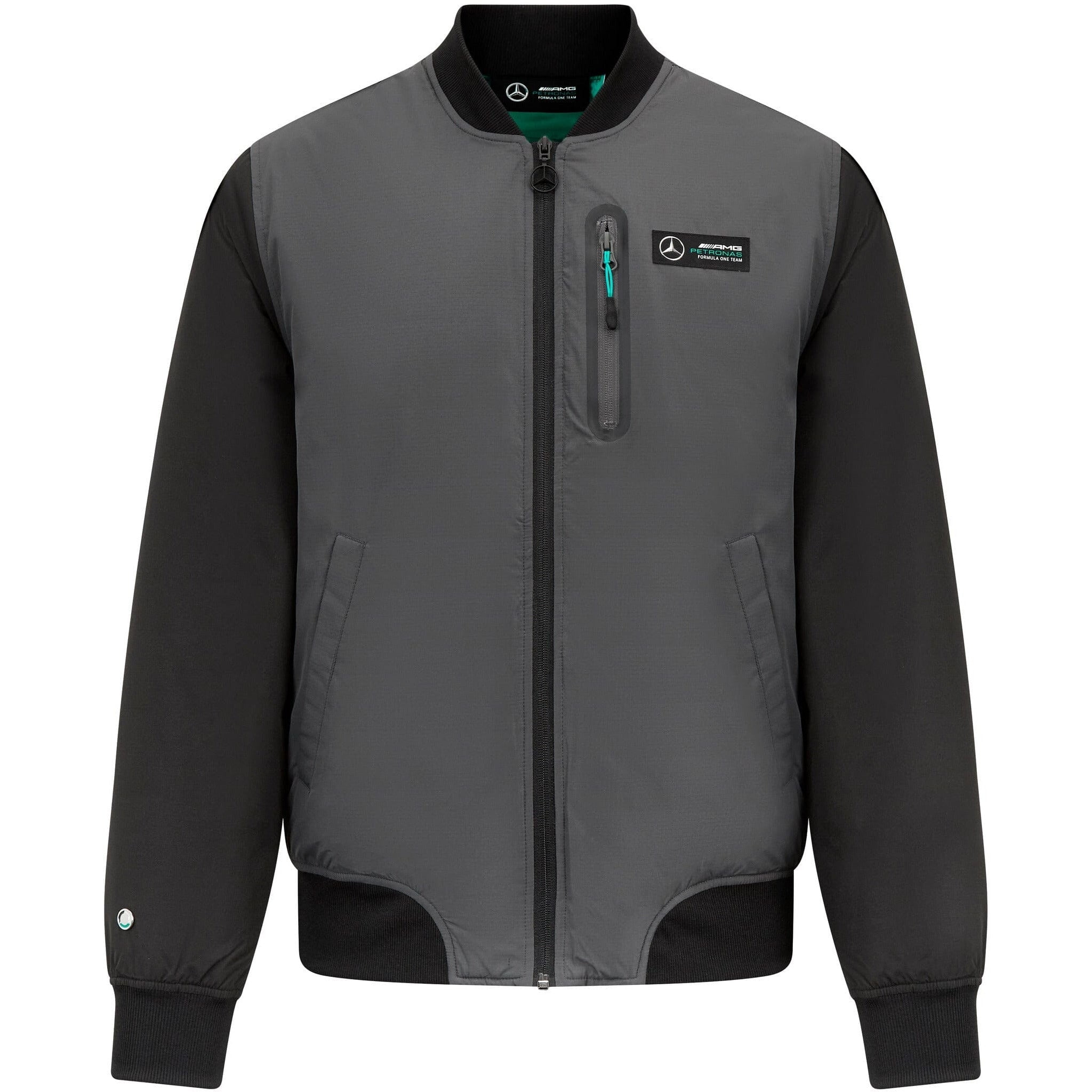 Mercedes Benz McLaren ジャケット グレー/ブラック Vintage Mercedes Benz McLaren F1 Racing Mens Jacket Y2K Hype