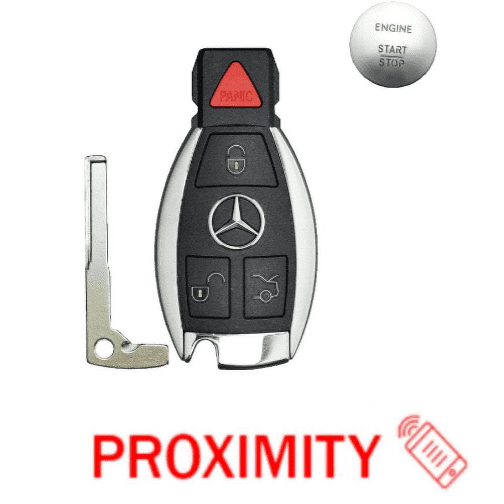 OEM 4 Button Mercedes-Benz Smart Key Remote Fob 204Y51100200R IYZDC12K KeyLess E - Foto 5
