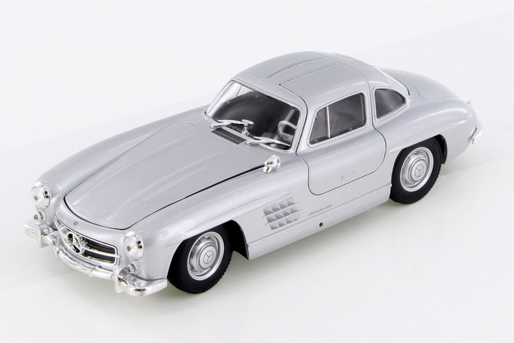Mercedes-Benz 300SL, Classic Silver - Welly 24064/4D - 1/24 Scale Diecast Model Toy Car (Brand New but NO BOX)