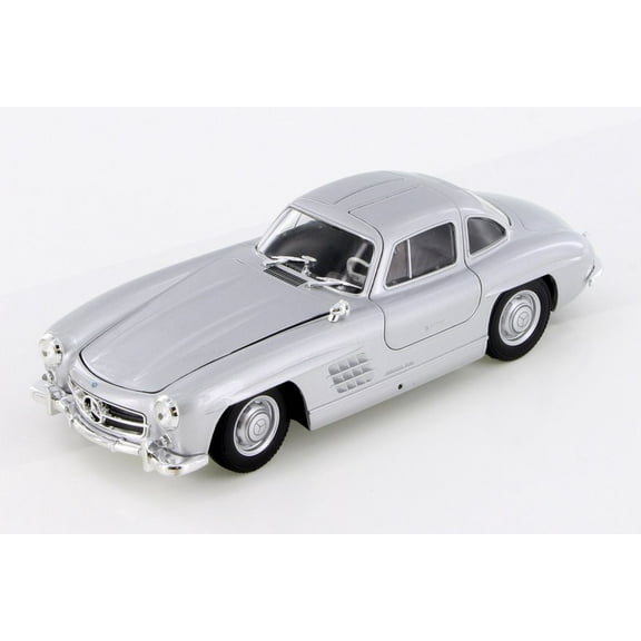 Mercedes-Benz 300SL, Classic Silver - Welly 24064/4D - 1/24 Scale Diecast Model Toy Car (Brand New but NO BOX)