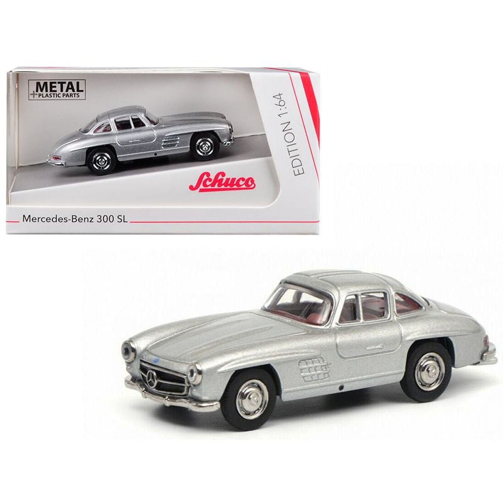 シュコー　Mercedes-Benz 300 SLS シルバー　限定1000台 Mercedes Benz 300SL Gullwing Silver 1/64 Diecast Model Car