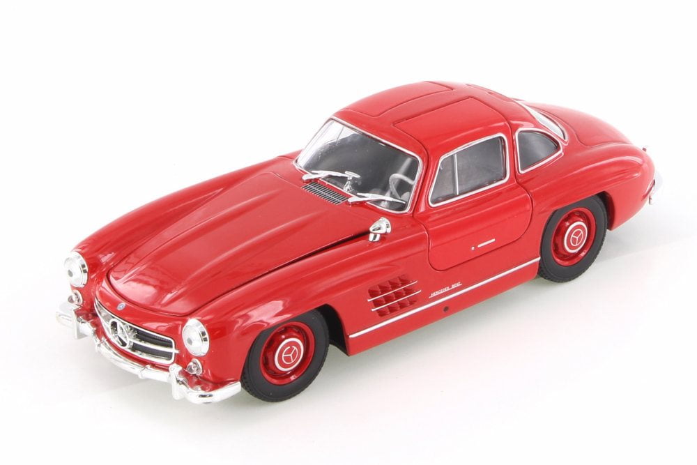 Mercedes-Benz 300SL, Red - Welly 24064/4D - 1/24 Scale Diecast Model Toy Car (Brand New but NO BOX)