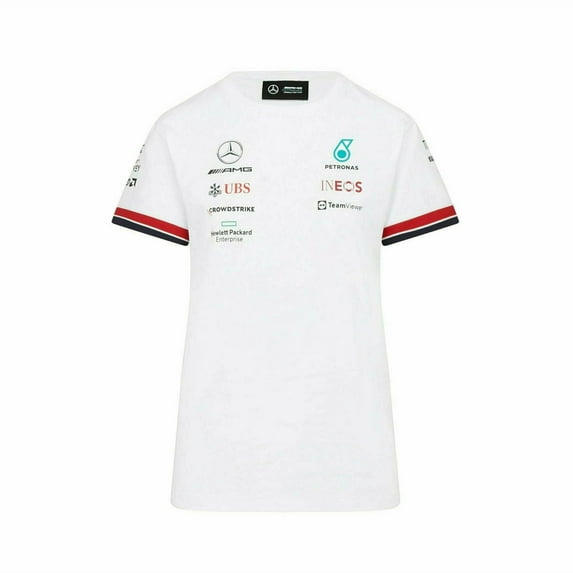 Mercedes Benz AMG Petronas F1 Women's Driver T-Shirt - Black/White