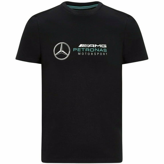 Mercedes Benz AMG Petronas F1 Kids Large Logo T-Shirt - Youth Black