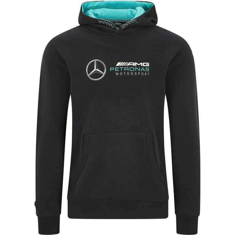 Mercedes AMG Petronas F1 Logo Hooded Sweat - Grey - Unisex