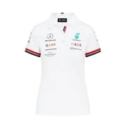 Mercedes Benz AMG Petronas F1 Womens Team Polo Shirt White