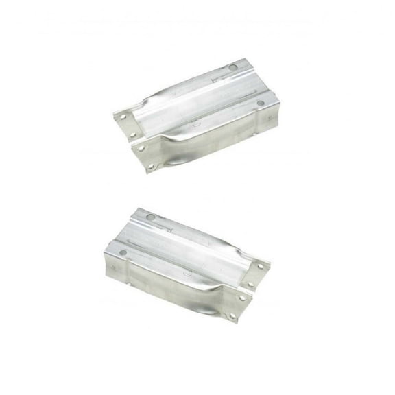 For Mercedes-Benz C250 2012-2014 Bumper Absorber Bracket Driver and Passenger Side | Pair | Front | CAPA | MB1072101, MB1073101 | 2046201195, 2046200995