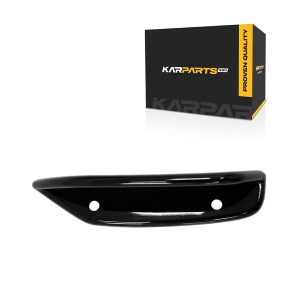 For Mercedes-Benz CLA35 AMG/CLA45 AMG 2020 2021 2022 Bumper Cover Molding Passenger Side | Front | Upper Spoiler Trim | Bright Black | Plastic | w/ Aero Package | MB1047170 | 1188859902, 191275894491