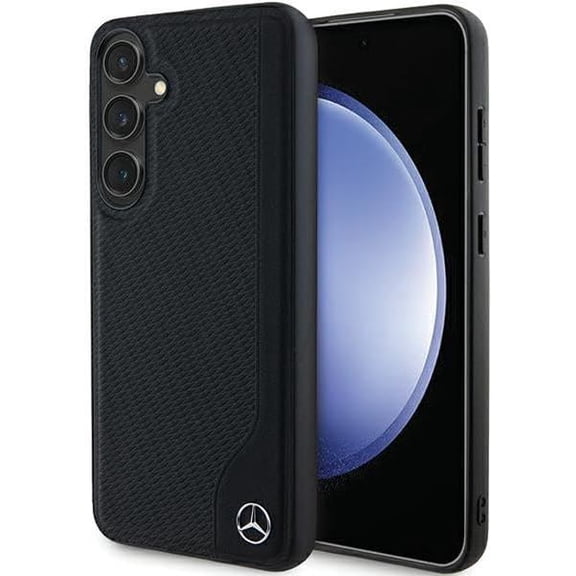 Mercedes Benz Debossed Line with MagSafe Star Logo Case for Samsung Galaxy S24 6.2" Black - MEHMS24S23RBGVK