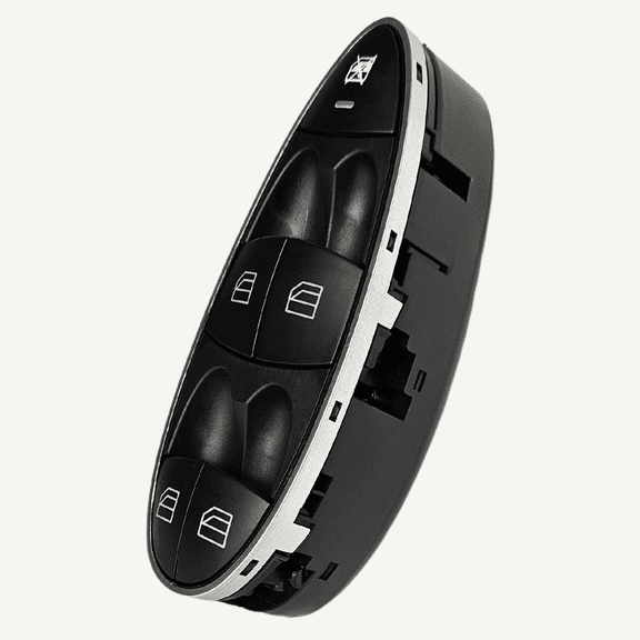 Mercedes Benz E320 Window Master Control Switch 2003-2009 (Chrome Finish) (2003 2004 2005 2006 2007 2008 2009) (electric control panel lock button auto driver passenger door)