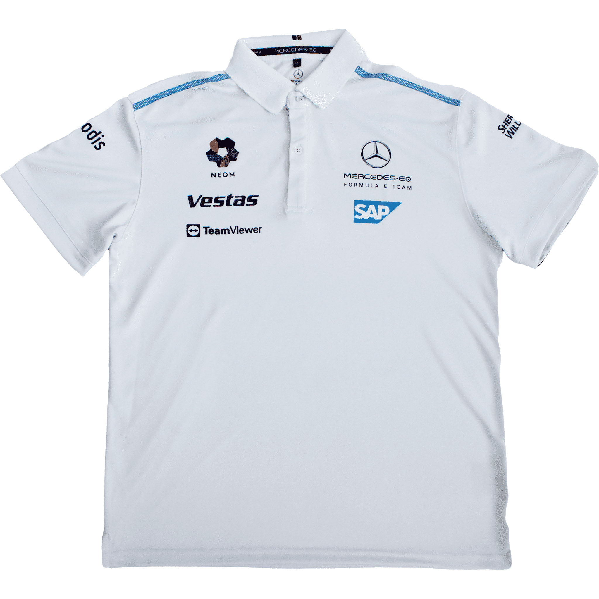 Mercedes Benz AMG Petronas F1 Men's Team Polo Shirt White