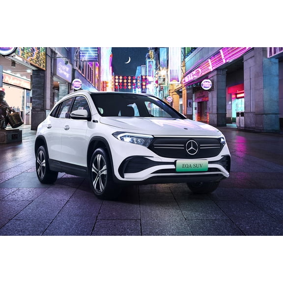 Mercedes-Benz EQA 300 4MATIC AMG Wall Decor - 12x18 Inch Laminated Poster - Stunning Detail and Bold Colors