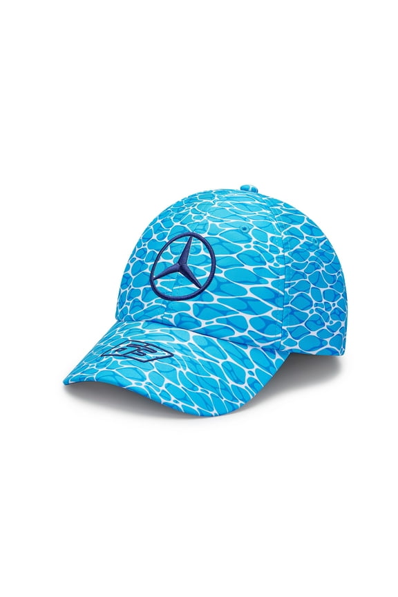 Mercedes Benz F1 Special Edition George Russell 2023 "No Diving" Miami GP Baseball Hat-Blue