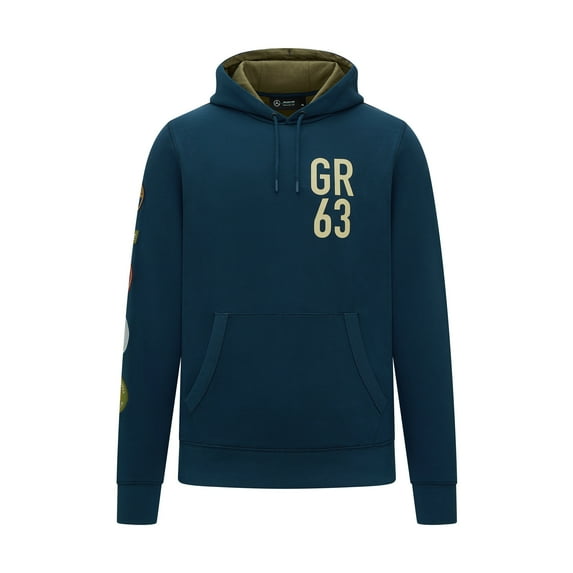 Mercedes Benz F1 Special Edition George Russell Vintage Hoodie-Blue