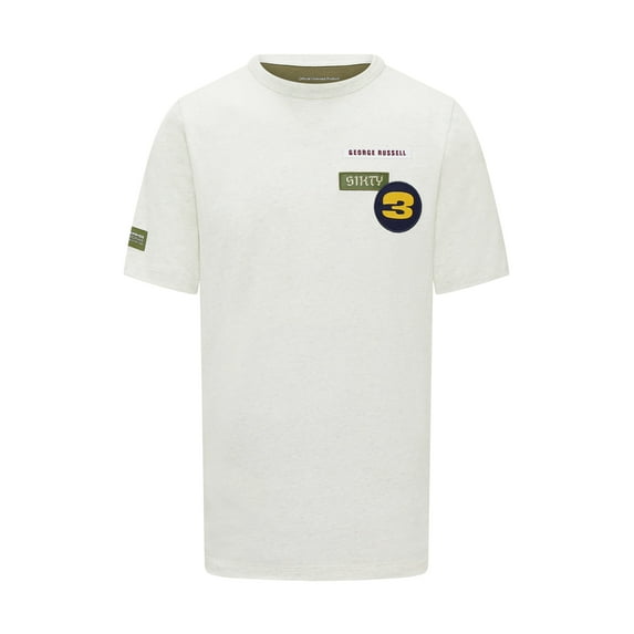 Mercedes Benz F1 Special Edition George Russell Vintage T-Shirt -Beige