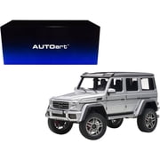 Mercedes Benz G500 4X4 2 Silver 1 18 Model Car by Autoart