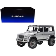 Mercedes Benz G500 4X4 2 Silver 1 18 Model Car by Autoart