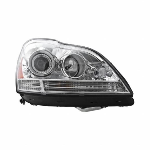 For Mercedes-Benz GL Class 2010 2011 2012 Headlight Passenger Side | With Adaptive Front Light System Control Headlight | Replacement For MB2503204 | 164820505964/1648204461
