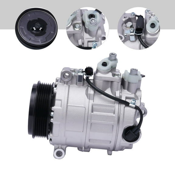 Mercedes-Benz GL ML320 350 A/C Compressor, R-134A Refrigerant, 12V, 7SEU17C, PAG 46 Oil, Direct Fit for 2000-2012 Models