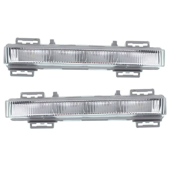 For Mercedes-Benz GL350 / GL450 2013 2014 2015 2016 Daytime Running Light Driver and Passenger Side | Pair | CAPA | Replacement For MB2562103, MB2563103 | 2049065401, 2049065501