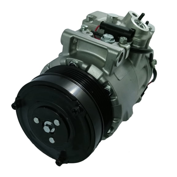 For Mercedes-Benz GL450 2007 08 09 10 11 2012 A/C Compressor | 6 Pully Wheel Grooves | 1 Pin Connector Type | 2 O-Rings | Replacement For 0022305211, 0002307811