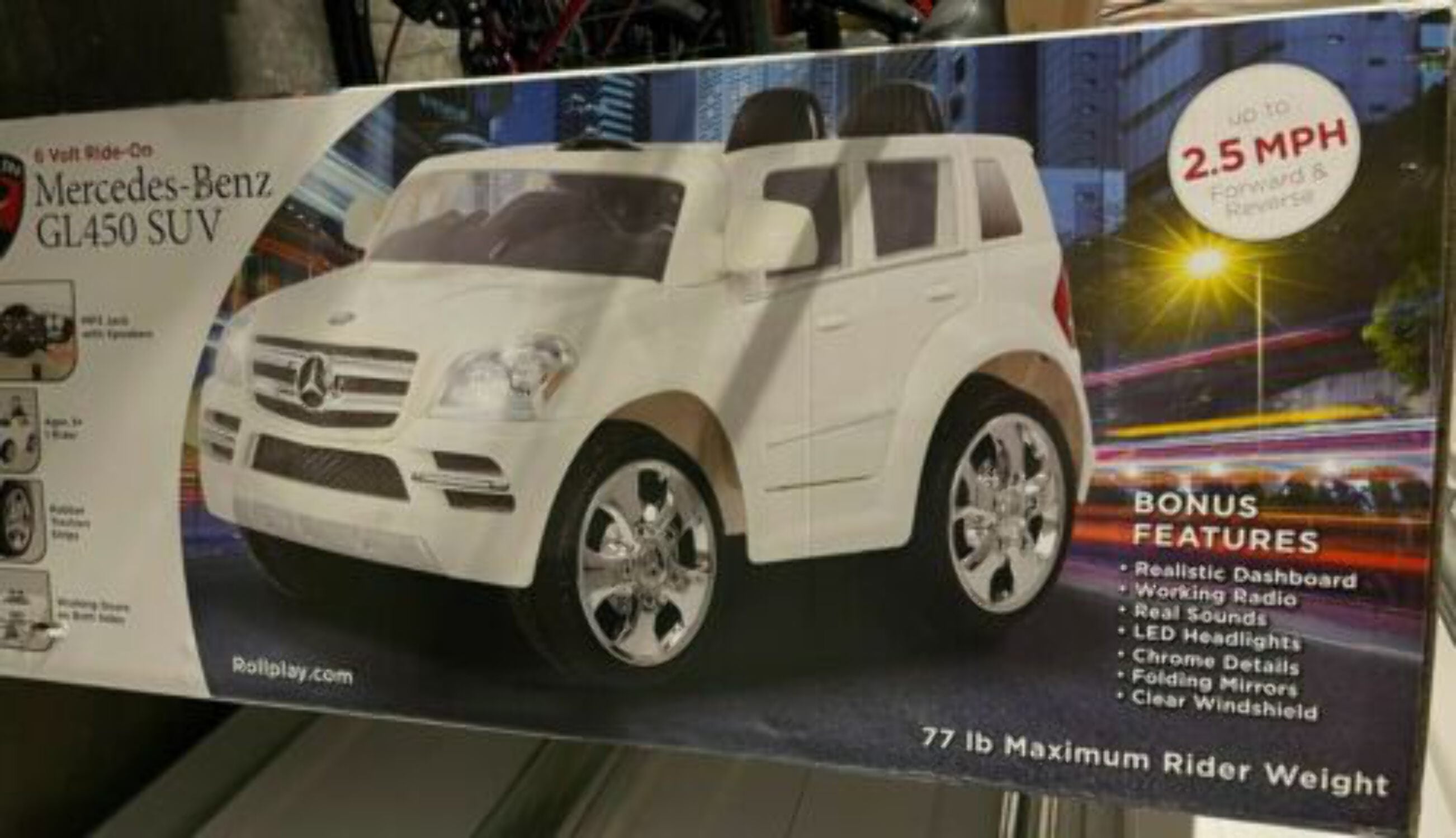 MercedesBenz GL450 SUV 6V Ride On for Kids White