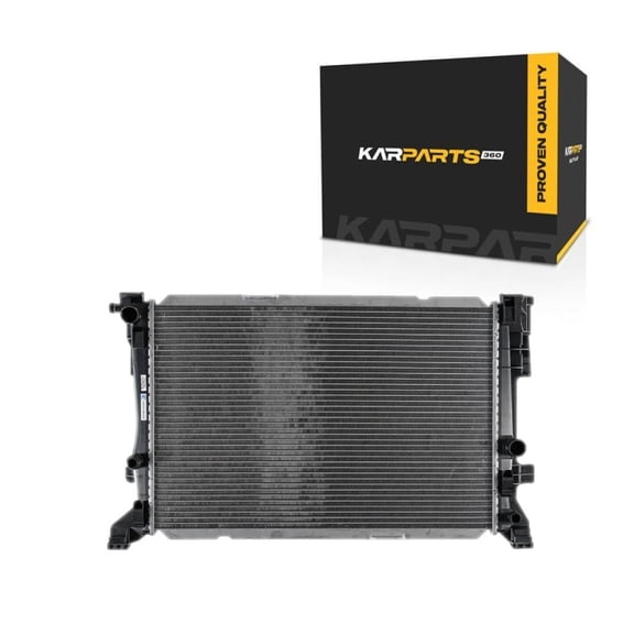 For Mercedes-Benz GLA250 2015 16 17 18 19 2020 Radiator | Made of Plastic and Aluminum | Automatic Transmission | Replacement For 2465001403, 615343660417