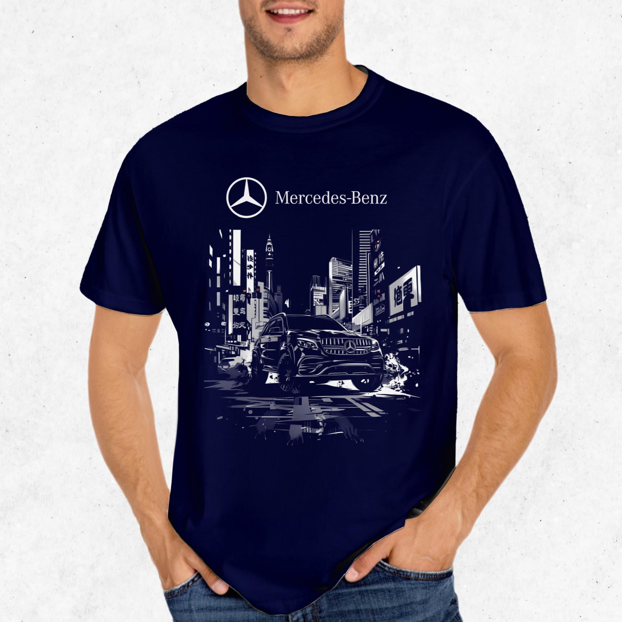 Mercedes Benz Graphic T Shirt Luxury Car Design for Men Unisex All Size
