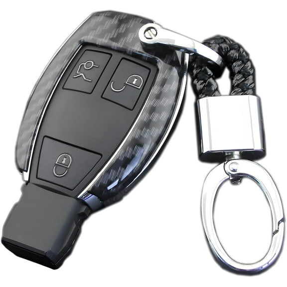 For Mercedes Benz Key fob Cover,ABD Key Case Key Shell Protector for 2010-2016 2017 2018 Mercedes Benz A B C E S G M V Class CLA CLS GLA GLB GLC GLE GLK GL GLS SL SLK SLC with Keychain