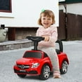 thumbnail image 1 of Mercedes Benz Licensed Kids Ride On Push Car-Red, 1 of 12