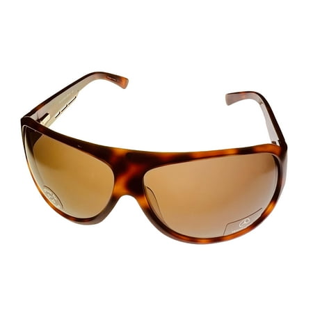 Mercedes Benz Mens Sunglass Tortoise Plastic Wrap, Smoke Lens MB557 03