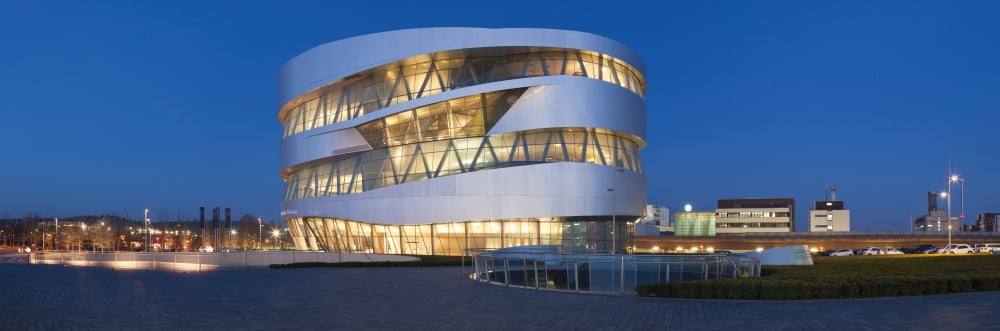 Mercedes-Benz Museum Stuttgart Baden-Wurttemberg Germany Canvas Art - Panoramic Images (27 x 9)
