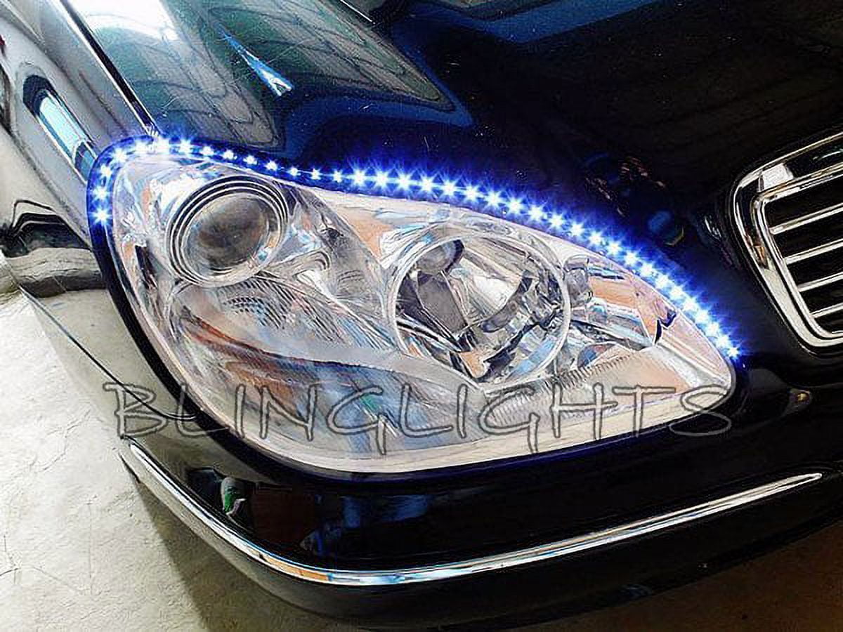 MercedesBenz SClass LED DRL Strip Lights Day Time Running Lamps LEDs DRLs Strips W140 W220