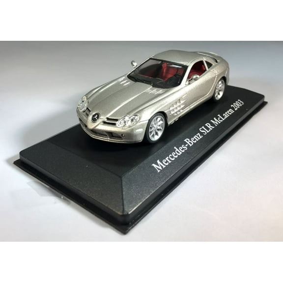 Mercedes Benz SLR McLaren (2003) 1:43 scale Diecast Model Car in Silver by Ex Mag