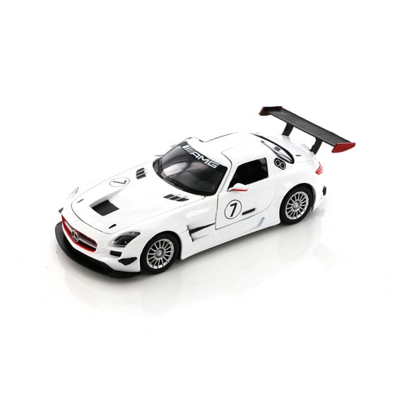 Mercedes-Benz SLS AMG GT-3, White - Showcasts 73356/16D - 1/24 scale Diecast Model Toy Car