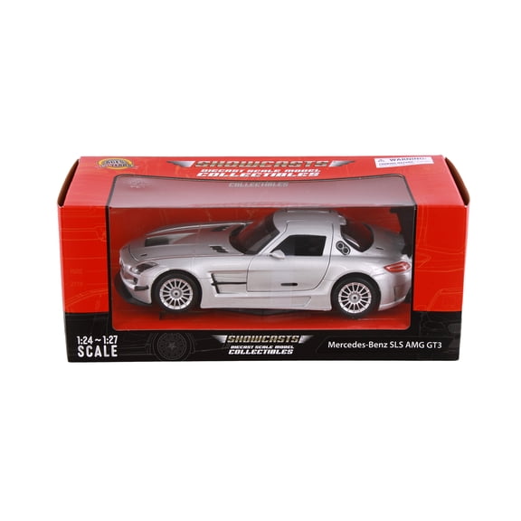 Mercedes-Benz SLS AMG GT3, Silver - Showcasts 77356SV - 1/24 Scale Diecast Model Car