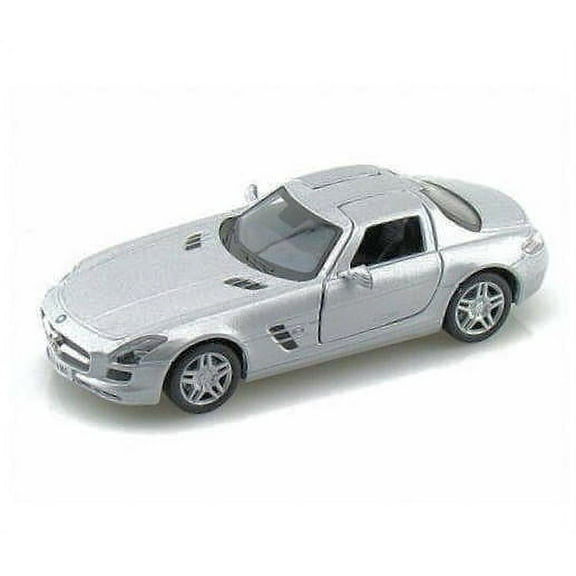 Mercedes-Benz SLS AMG Kinsmart Diecast 1:36 Scale Silver FREE SHIPPING